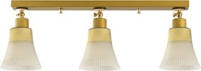 Chandelier Foca – Dourado – Diâmetro 62 cm, Altura 22 cm