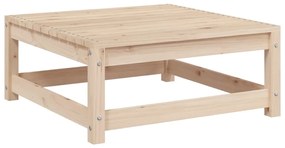 7 pcs conjunto sofás de jardim com almofadões pinho maciço