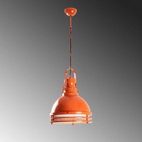 Candeeiro de Teto Saglam – Laranja – Ø30 h:40 cm
