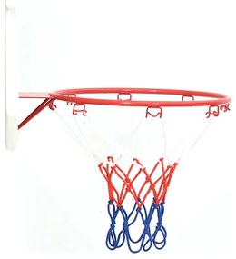 Conjunto tabela basquetebol p/ montar parede 5 pcs 66x44,5 cm
