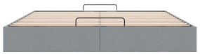 Estrutura de cama otomana sem colchão 180x200 cm cinzento-claro