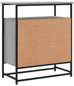 Aparador 69x35x80 cm derivados de madeira cinzento sonoma
