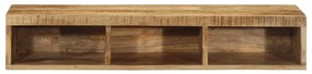 Armário de TV para parede 100x30x19 cm mangueira áspera maciça
