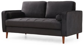 **** Sofá de 2 Lugares Rome – Preto Carvalho – 175x90x70 cm

**