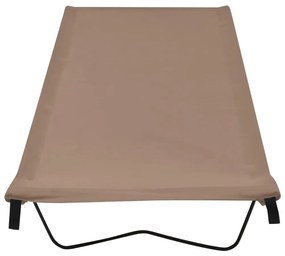 Cama de campismo 180x60x19 cm tecido oxford e aço cinza-acast.