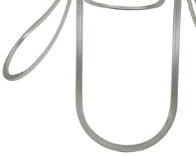 MESA DE APOIO TRIXY Ø 56X68 CM PRATEADA