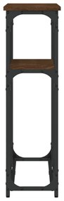 Mesa consola 90x22,5x75 cm derivados madeira carvalho castanho