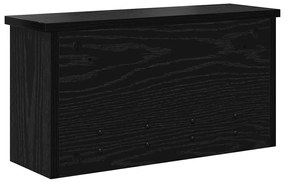 Cabideiro de Parede Carvalho preto 50 x 16 x 26 cm