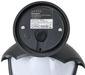 Aplique de parede inteligente para exterior preto com vidro opalino incluindo LED IP54 - Classica Clássico / Antigo