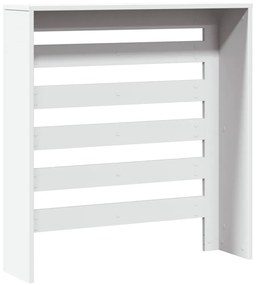 Cobertura de radiador 78x20x82 cm derivados de madeira branco