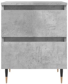 Mesa de cabeceira 40x35x50cm derivados madeira cinzento cimento