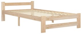 Estrutura de cama 100x200 cm pinho maciço