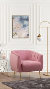 **** Cadeira Wing Istiridye – Rosa Acinzentado – 85x85x80 cm

**