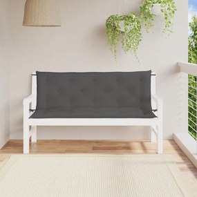 vidaXL Almofadões banco jardim 2pcs 150x50x7cm tecido oxford antracite
