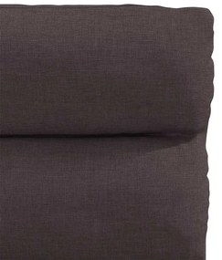 Cadeiras de jantar 4 pcs tecido castanho-escuro