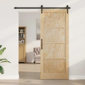 vidaXL Porta Interior 'ORKDAL'86x211x4 cm de Madeira Sólida de Pinho