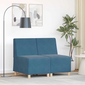 vidaXL Cadeiras de Sofá 2 pcs Azul 55 x 74 x 82 cm Veludo