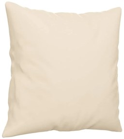 3 pcs conjunto sofás c/ almofadas tecido de microfibra bege