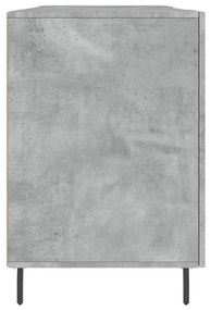 Secretária 140x50x75 cm derivados de madeira cinza cimento