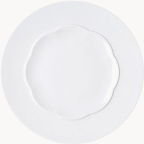 Pratos rasos em porcelana Sonetto, conjunto de 6