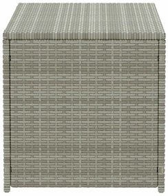 Caixa de arrumação para jardim 100x50x50 cm vime PE cinzento