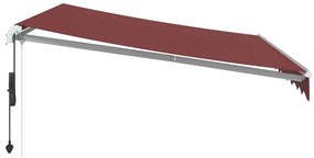 Toldo retrátil automático 300x250 cm bordô