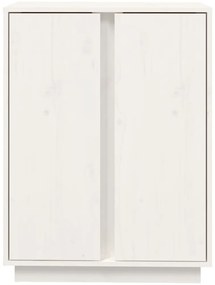 Aparador 60x35x80 cm madeira de pinho maciça branco