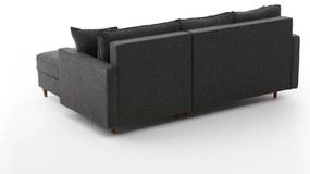 Sofá de Canto Eva – Antracite – 210x82x195 cm