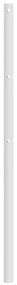 Cabeceira de cama 193 cm metal branco