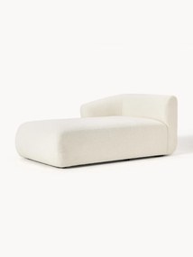 Módulo de canto com chaise longue em teddy Sofia