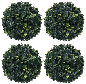 Bolas de buxos artificiais 4 pcs 12 cm