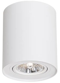 Foco de teto moderno branco rotativo e inclinável AR70 - Rondoo Up