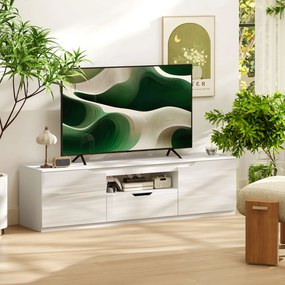 Móvel de TV, 160 x 38 x 43 cm, Para Televisões até 65 Polegadas, Branco