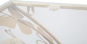 MESA DE CABECEIRA WALL BUTTERFLIES 44,5X24,5X34,5 CM DOURADA