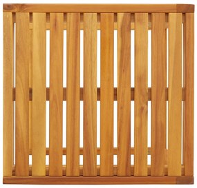 Mesa em C 42x40x50 cm madeira de acácia maciça