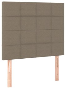 Estrutura cama sem colchão 90x200 cm tecido cinza-acastanhado