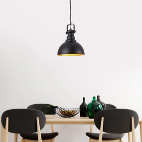 Candeeiro de Teto Saglam – Preto – Diâmetro 31 cm x Altura 85 cm