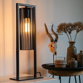 Candeeiro de mesa moderno preto - Balenco Wazo