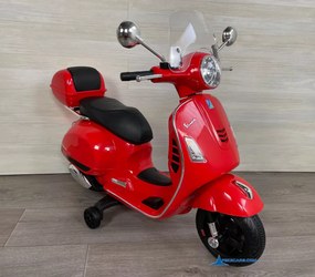 Mota elétrica para crianças Vespa GTS-S 12V Vermelha