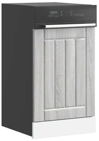 vidaXL Painel máquina lavar louça Lucca deriv. madeira cinzento sonoma