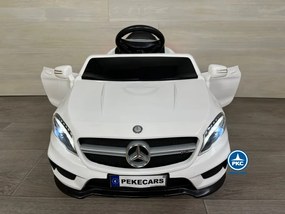 Carro eletrico crianças Mercedes GLA45 12V 2.4G Branco