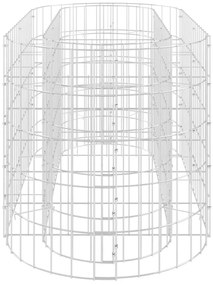 Canteiro elevado/cesto gabião 120x50x50 cm ferro galvanizado