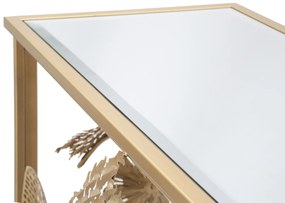 MESA CONSOLA GLAM UNIVERS 114X40,5X80 CM DOURADO