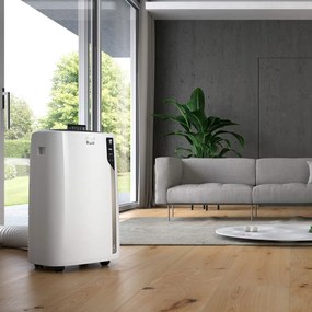 Ar Condicionado Portátil DeLonghi PAC EL98 ECOREALFEEL 10700 BTU/h Bege Branco
