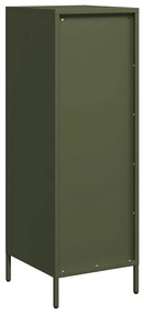 Aparador alto 39x35x103,5 cm aço verde azeitona