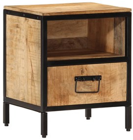 Mesa de cabeceira 40x35x50 cm madeira de mangueira maciça