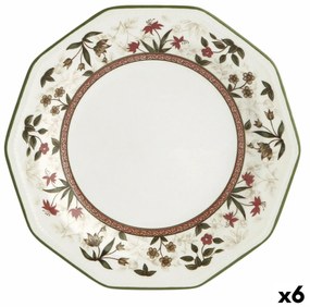 Prato para Sobremesas Queen´s By Churchill Assam Floral ø 20,5 cm Cerâmica Servies (6 Unidades)