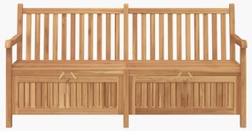 Banco de Armazenamento para Jardim Castanho 228 x 60 x 90 cm