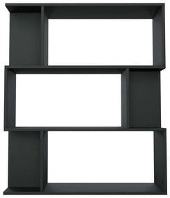 Estante/divisória 80x24x96 cm derivados de madeira preto