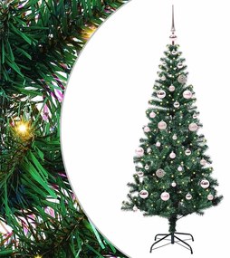 vidaXL Árvore de Natal Artificial Pré-iluminada Verde 150 cm